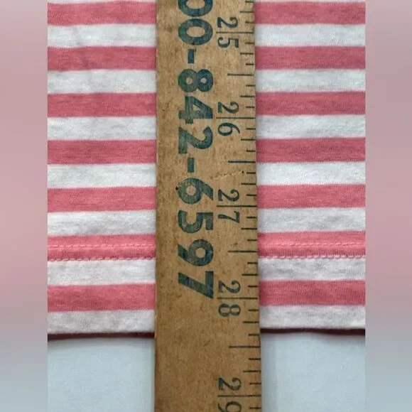 Vineyard Vines Men’s Polo Pique Shirt Short Sleeve Pink White Stripes Size XL - Picture 11 of 11